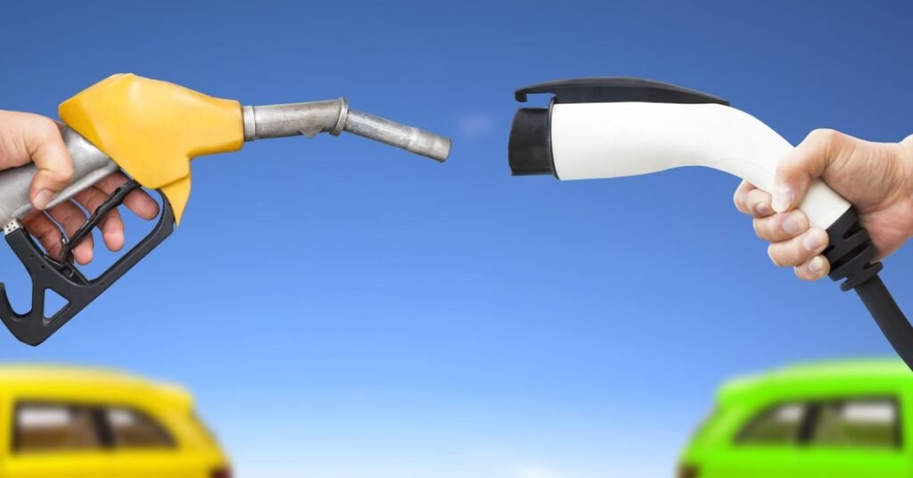 electric vehicle charging vs gasoline e1484590338347