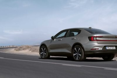 2021 polestar 2 rear view