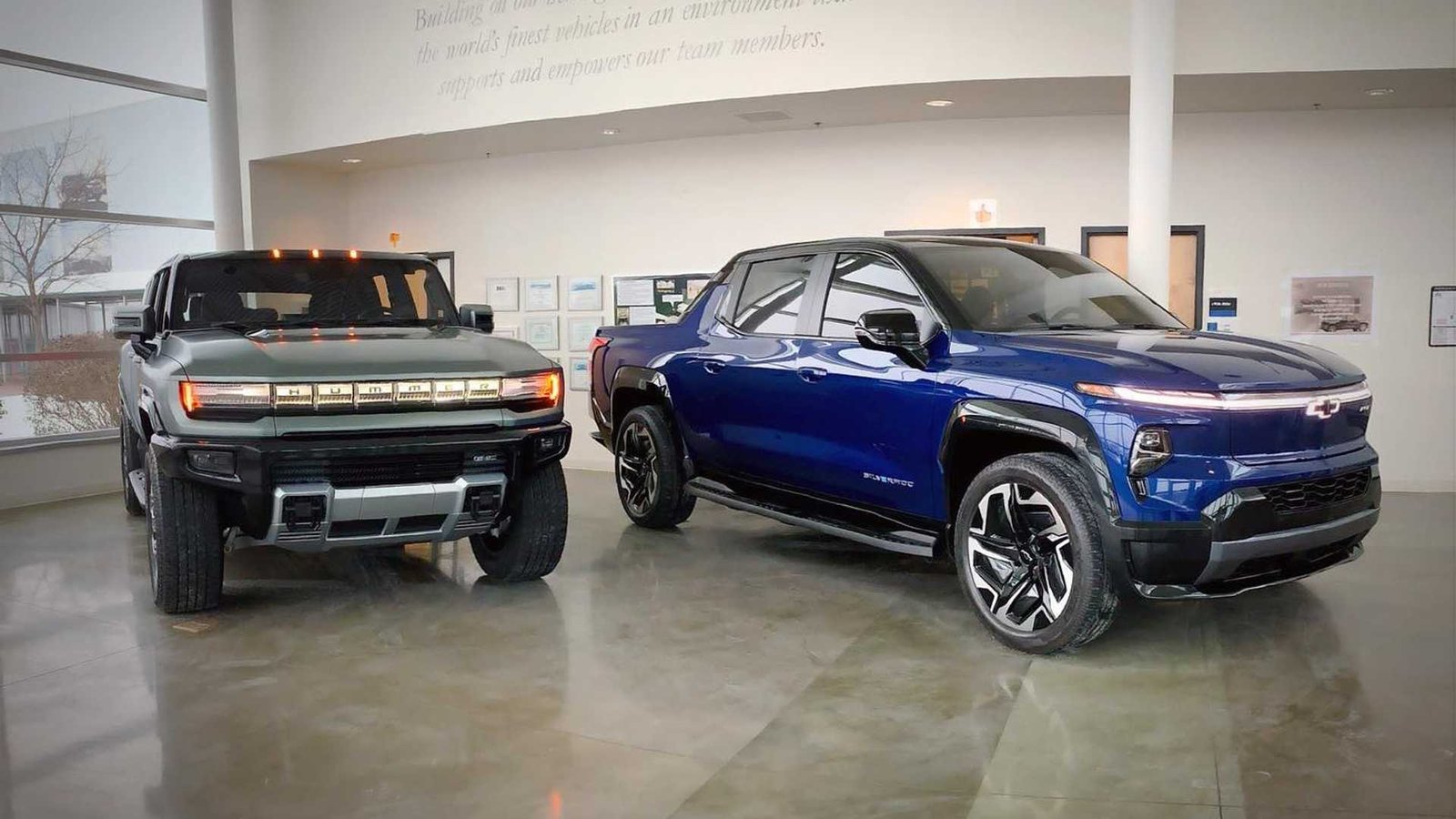 2024 gmc hummer ev suv and 2024 chevrolet silverado ev rst first edition