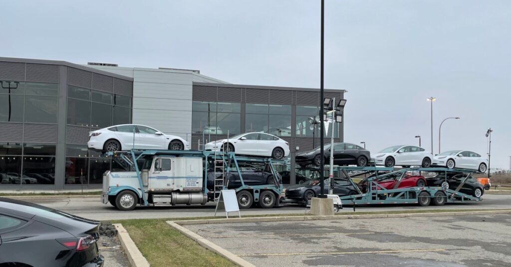 Tesla Laval delivery truck electrek