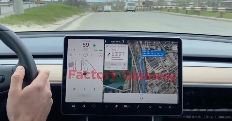 Se filtró el software Beta Tesla (TSLA) de conducción autónoma completa