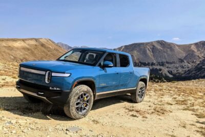 blue rivian r1t