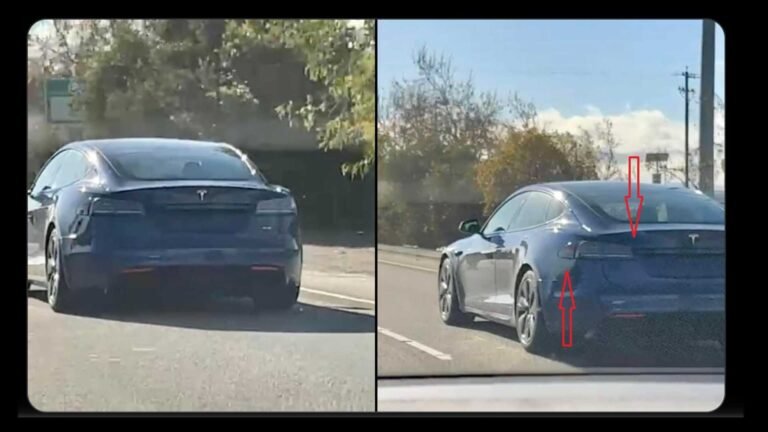 Vea las nuevas luces traseras y la tapa de carga compatibles con CCS del Tesla Model S