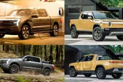 ford f 150 lightning and rivian r1t