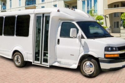 forest river bus upfit model based on gm chassis electrified by lightning emotors