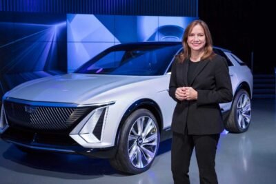 gm chairman and ceo mary barra and cadillac lyriq