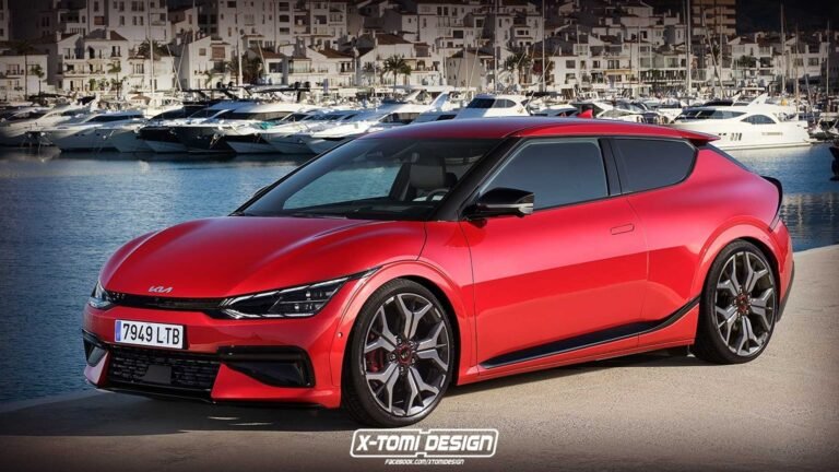 El Kia EV6 pierde dos puertas en PhotoShop y se convierte en un coupé