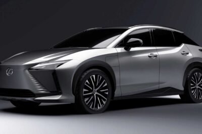 lexus rz 450e three quarters
