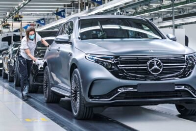 mercedes benz eqc production at the bremen plant germany