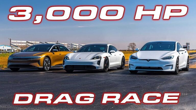 Porsche Taycan Turbo S no puede manejar más de 1,000 HP Tesla y Lucid