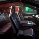 Patente presenta posibles asientos traseros plegables Tesla Cybertruck