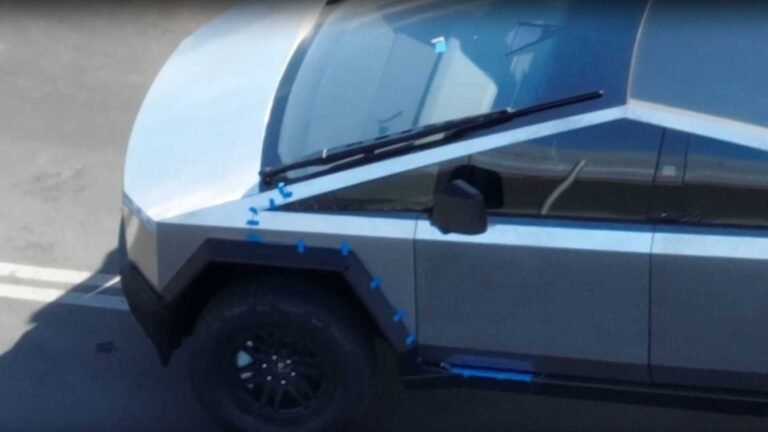 Esta no es la escobilla de limpiaparabrisas de producción Tesla Cybertruck