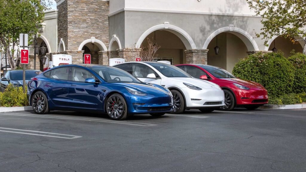 tesla model 3 and model y using superchargers