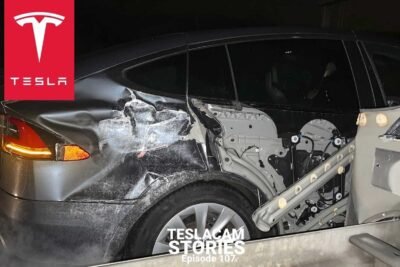 tesla model x crash autobahn