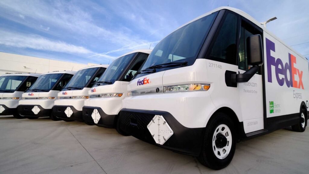 the first brightdrop ev600 electric vans delivered to fedex 1