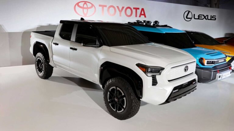 Toyota Pickup EV Concept Electric Tacoma anterior probablemente