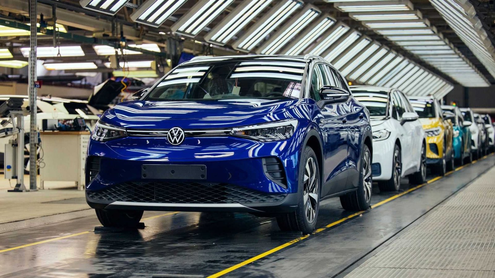 vw id 4 production at zwickau plant