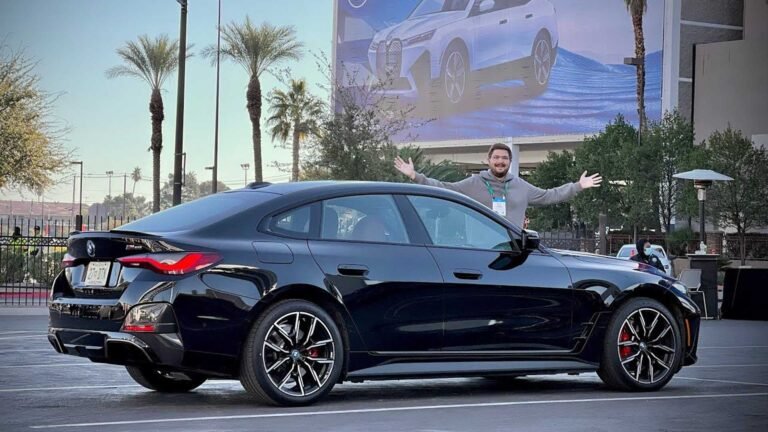 El BMW i4 M50 Quick Drive 2022 convierte a Kyle Conner en un gran admirador