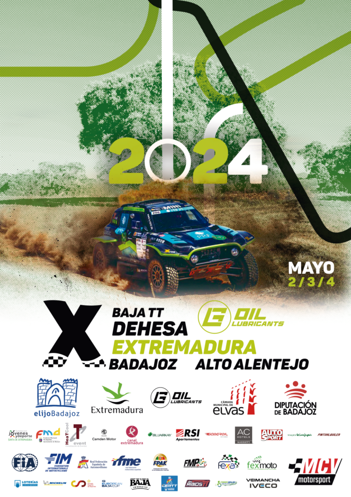 Cartel Baja TT Dehesa Extremadura Edicion 2024 A3 version 2 3 1